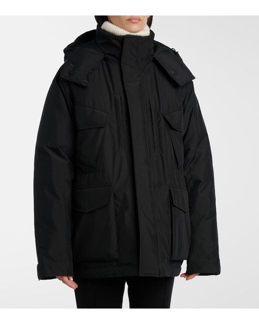 Saint Laurent Black Technical Canvas Down Ski Jacket