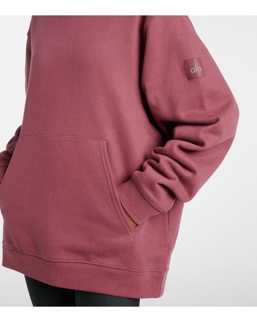 Alo Yoga Pink Hoodie Renown Aus French Terry