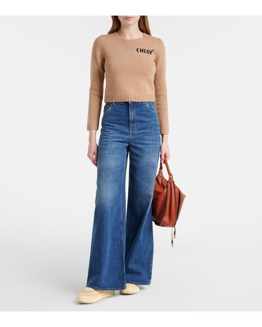 Chloé Natural Nama Suede Platform Sneakers