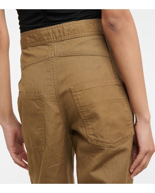 Isabel Marant Natural Pandore Cotton-blend Pants