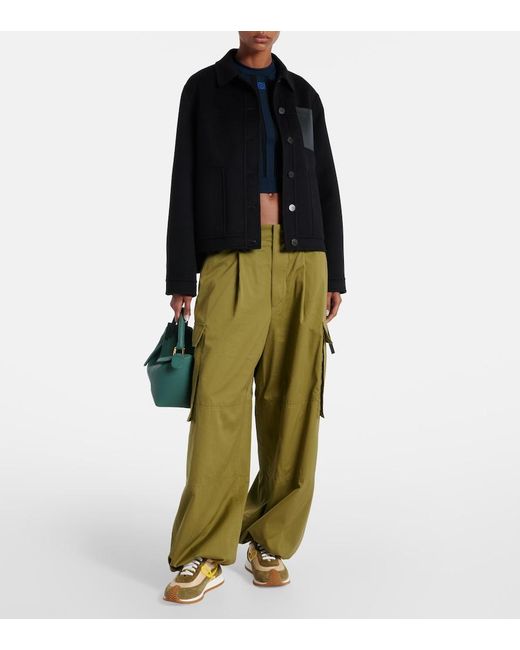 Loewe Black Wool And Cashmere Jacket