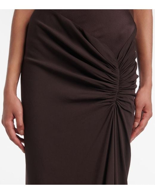 Christopher Esber Black Jersey Maxi Dress