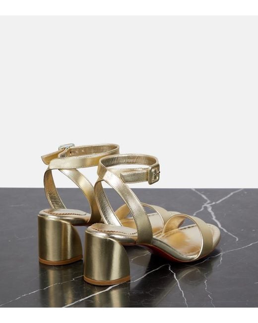 Christian Louboutin Miss Sabina 55 Metallic Sandals