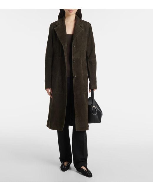Totême Brown Suede Coat