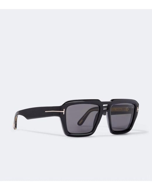 Tom Ford Brown Icon Navigator Sunglasses for men