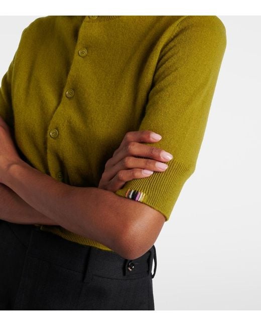Extreme Cashmere Green N°474 Super Little Cashmere Cardigan