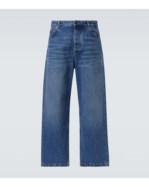 Loewe Blue Mid-Rise Straight Jeans for men