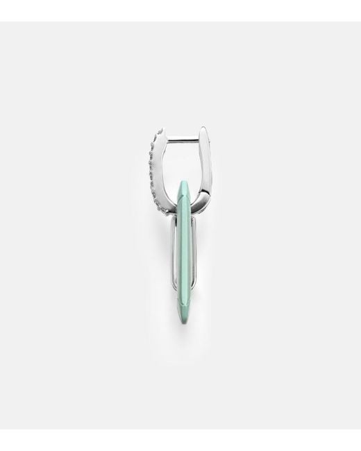 Eera Blue Chiara Small 18Kt Single Earring With Diamonds