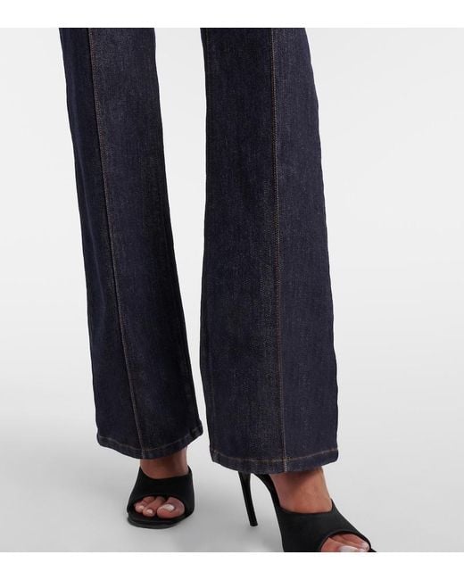 Self-Portrait Blue Belted Denim Jumpsuit