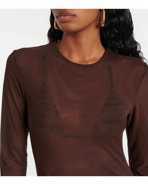 Bananhot Brown Aiden Ruched Minidress