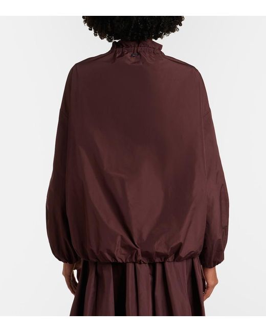 Max Mara Purple Taffeta Bomber Jacket