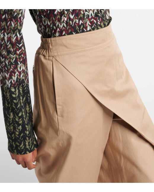 Pantalon raccourci en coton Loewe en coloris Natural