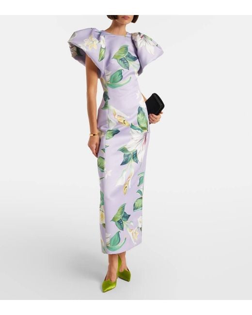 LEO LIN White Maxikleid Lucinda