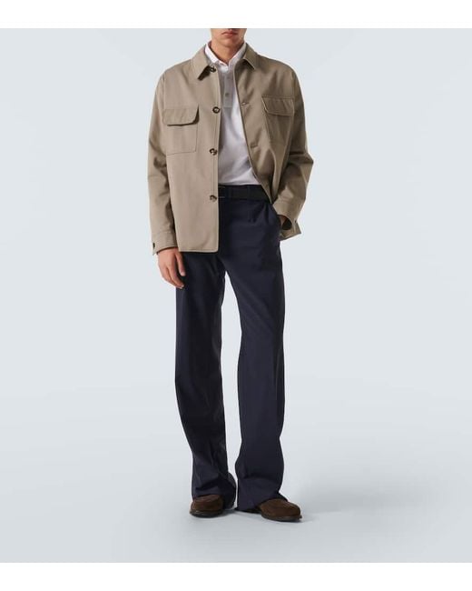 Kiton White Cotton Polo Shirt for men