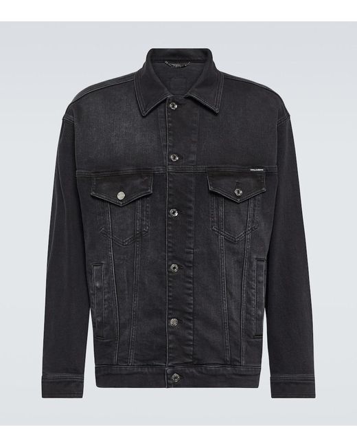 Giacca di jeans di Dolce & Gabbana in Black da Uomo
