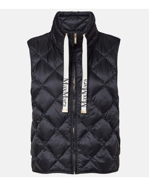 Max Mara Blue Steppweste Tregic