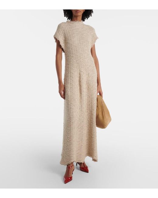 Khaite Natural Ema Hemp And Silk Maxi Dress