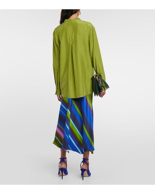 Dorothee Schumacher Green Heritage Ease Silk Blouse