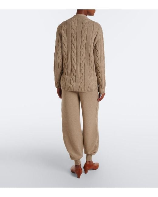Loro Piana Natural Napier Cashmere Sweatpants