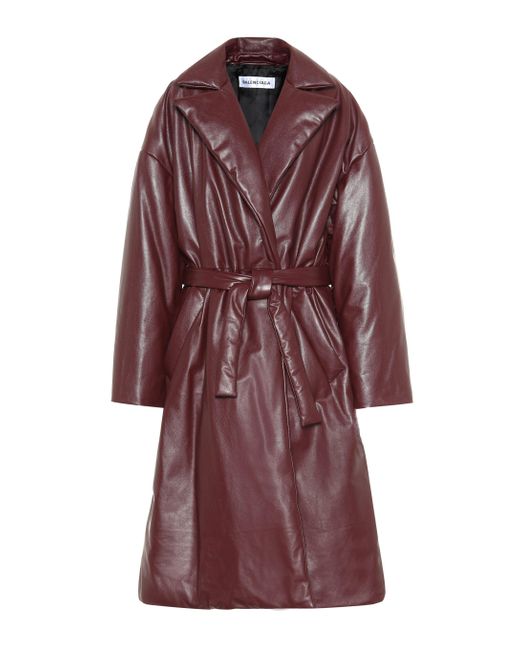 Balenciaga Multicolor Padded Leather Coat