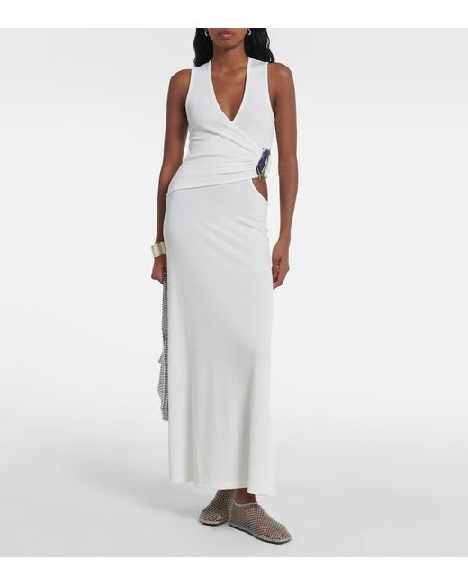 Christopher Esber White Moodstone Maxi Dress