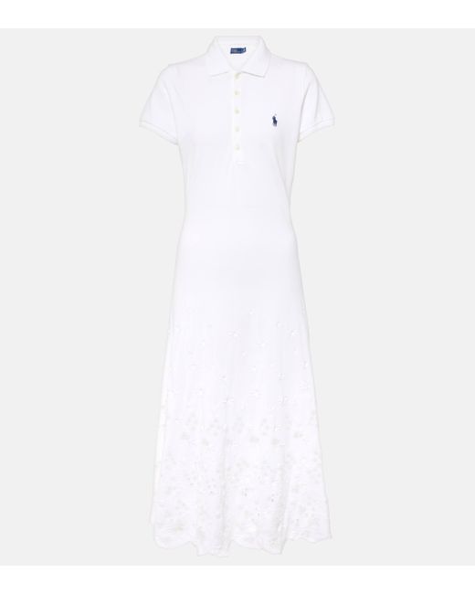 Robe polo en coton Polo Ralph Lauren en coloris White