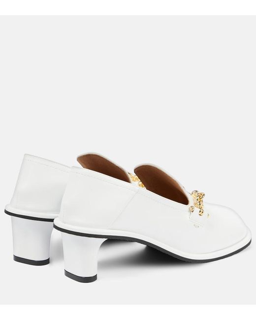 Stella McCartney White Ryder 50 Loafer Pumps