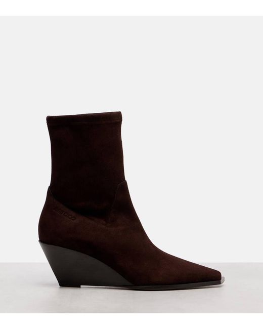 Jimmy Choo Brown Hadley 60 Suede Ankle Boots