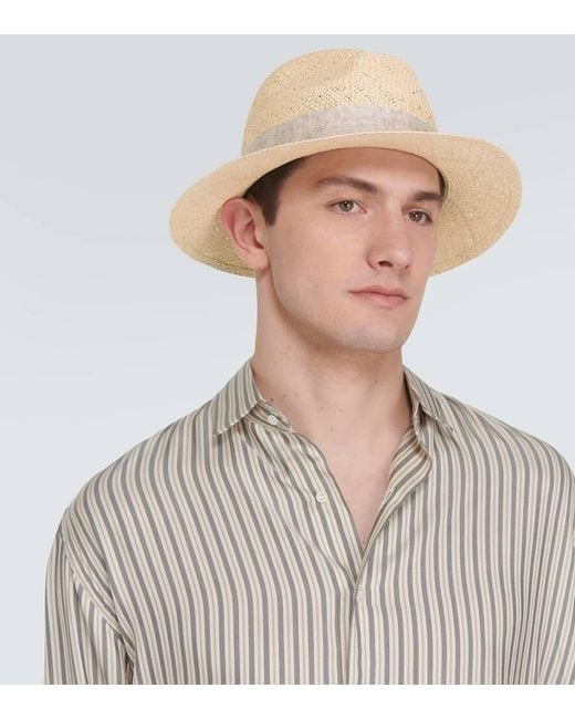 Sombrero de paja Kiton de hombre de color White