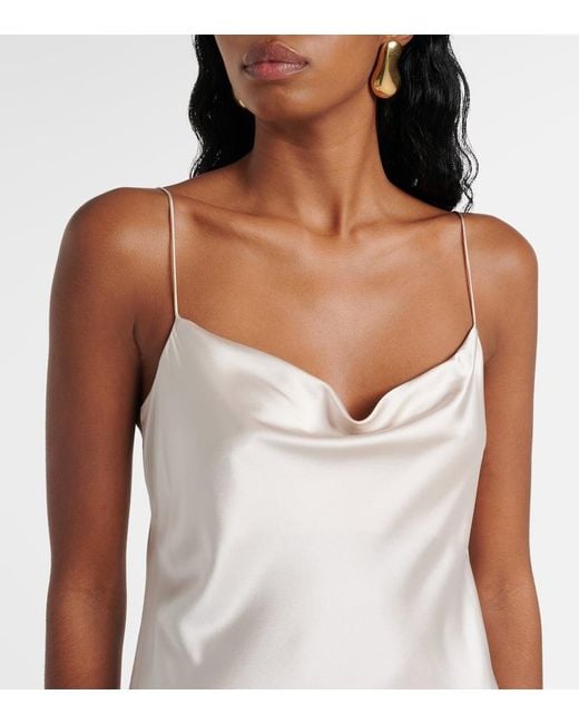 Vestido Lencero Sense Of Shine De Mezcla De Seda Dorothee Schumacher de color White