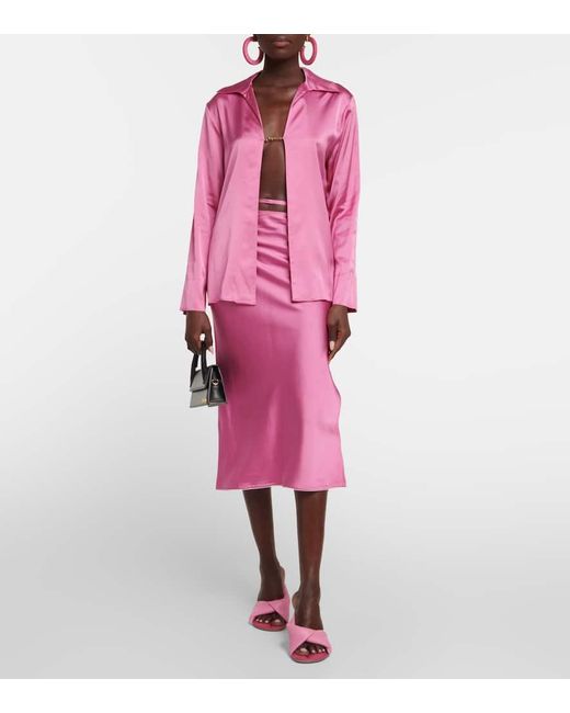 Jacquemus Pink La Chemise Hemd