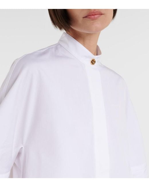 Givenchy White Cotton Poplin Shirt Dress