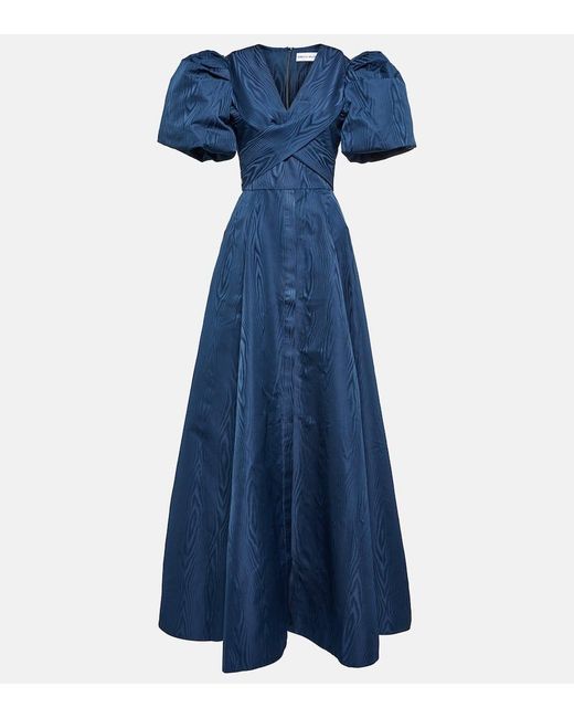 Rebecca Vallance Blue Puff-sleeve Gown