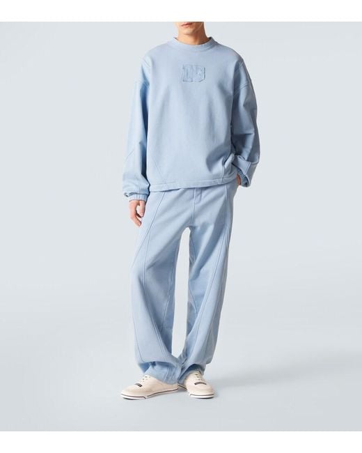 Dolce & Gabbana Blue Dg Cotton Jersey Sweatshirt for men