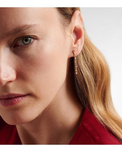 Suzanne Kalan Natural Iva 18Kt Drop Earrings With Diamonds