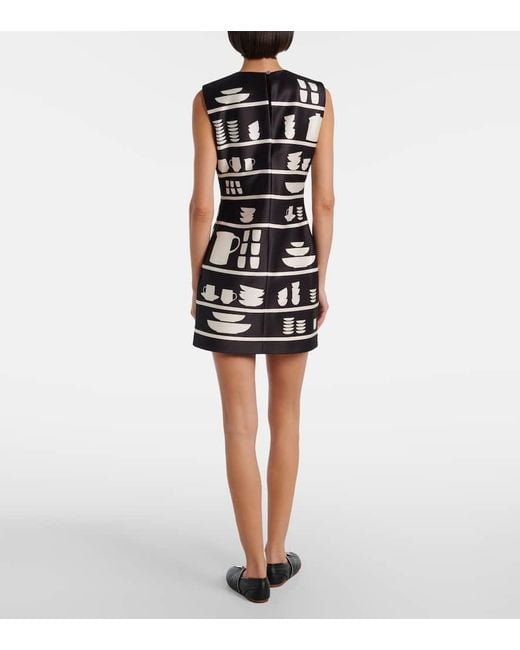 Miniabito Mini Shift Con Stampa di J.W. Anderson in Black