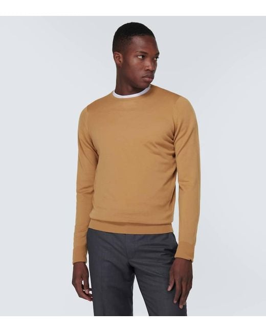 John Smedley Pullover Marcus Aus Wolle in Brown für Herren