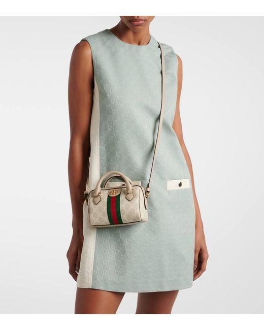 Gucci Metallic Tote Bag Ophidia Mini Mit Leder