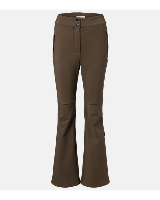 Yves Salomon Brown Flared Ski Pants