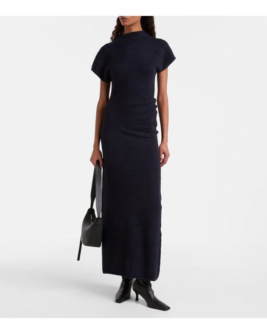 Proenza Schouler Blue Abie Knitted Maxi Dress