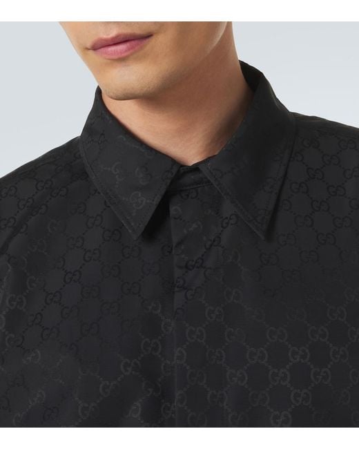 Gucci Blue Gg Shirt for men