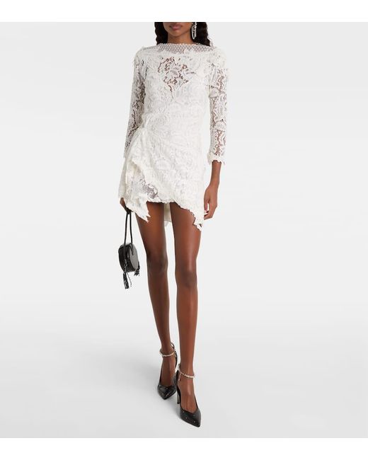 Isabel Marant White Minikleid Rubiana Aus Spitze
