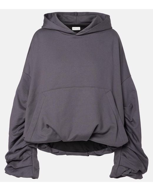 Dries Van Noten Gray Hannett Cotton Hoodie