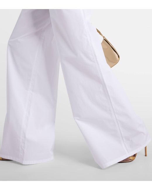 Pantalon ample Navigli en coton Max Mara en coloris White