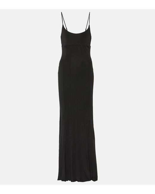 Staud Black Lauren Jersey Maxi Dress