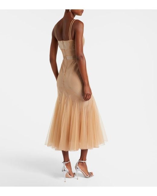 Robe En Tulle A Sequins David Koma en coloris Natural