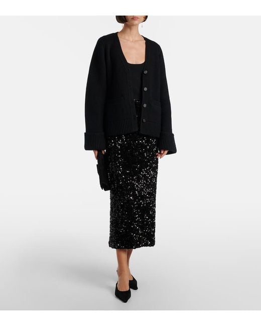 Cardigan di Vince in Black