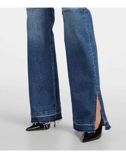 AG Jeans Blue La Croisette High-Rise Flared Jeans
