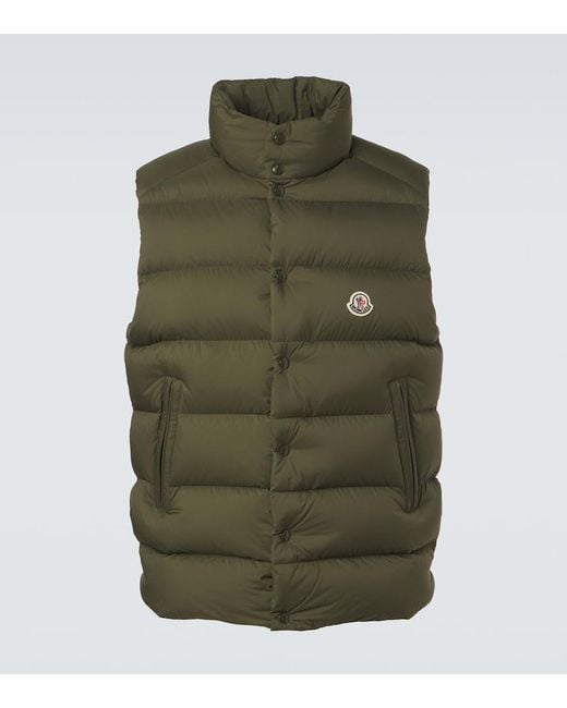 Moncler Green Tibb Down Vest for men