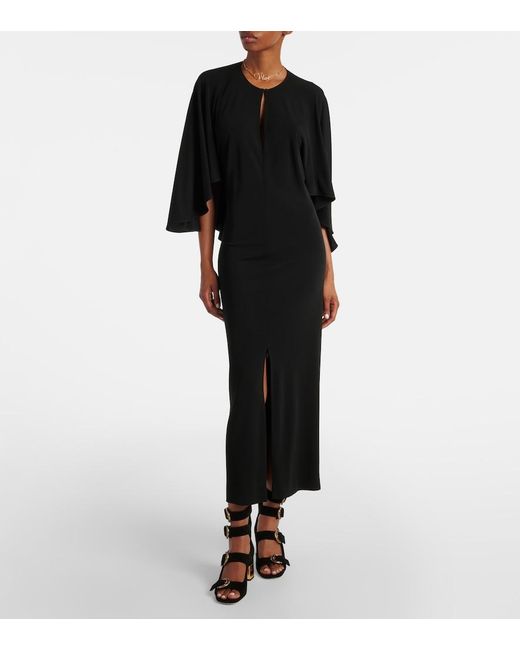 Chloé Black Caped Gown